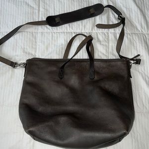 Madewell Medium Transport Tote with zipper and long strap